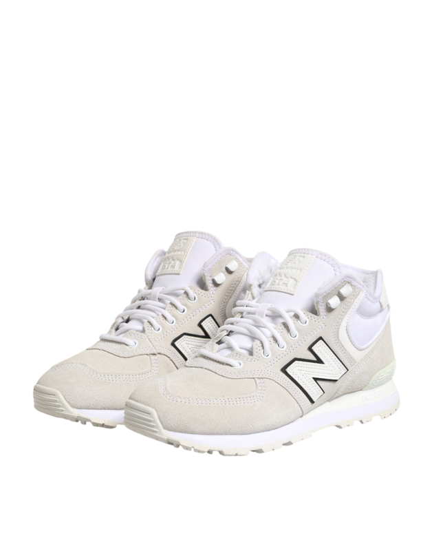 Off white suede sneakers shoes-null