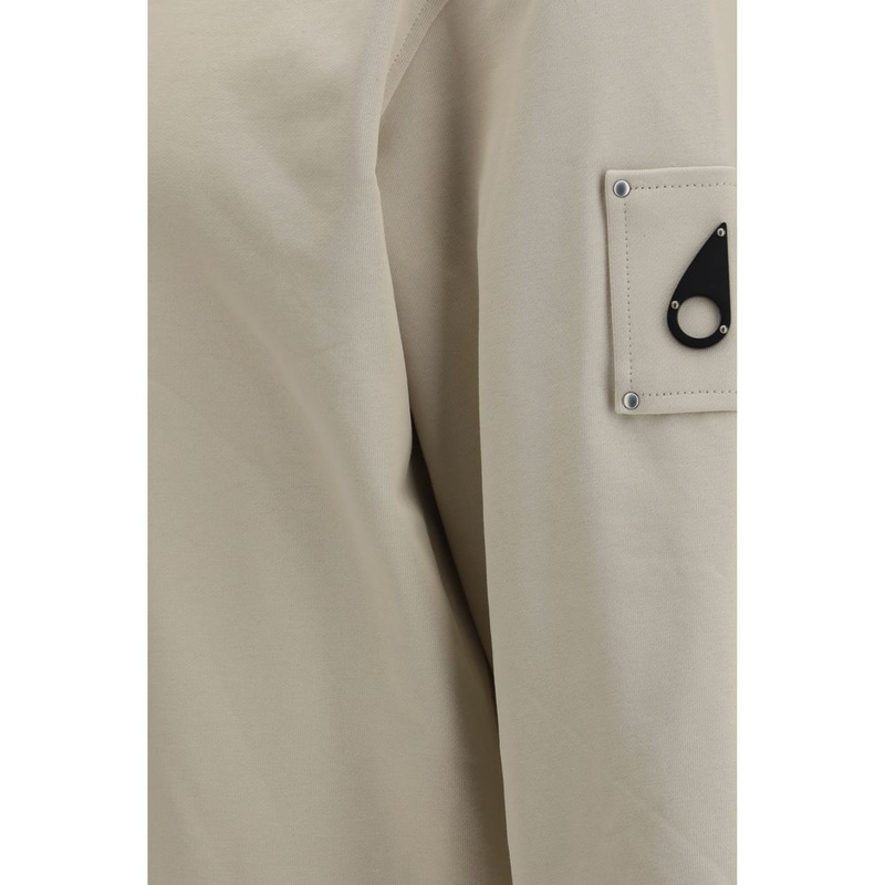 Beige cotton sweatshirt-null