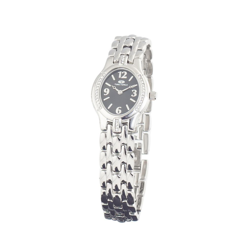Silver stainless steel dress watch-null