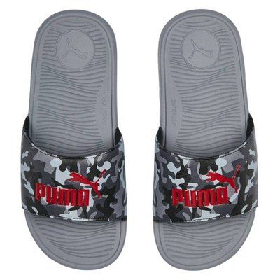 Cool cat 2.0 camo junior bx slides, Black / Camo, medium