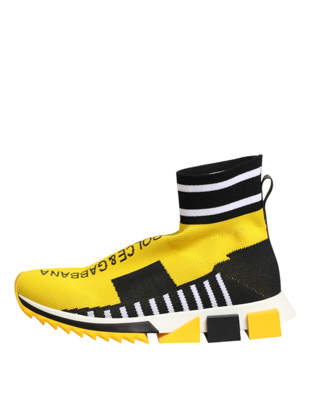 Yellow black sorrento socks sneakers shoes-null