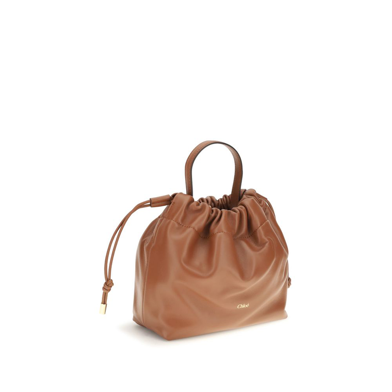 Brown lamb ovis aries aries shoulder bag-null