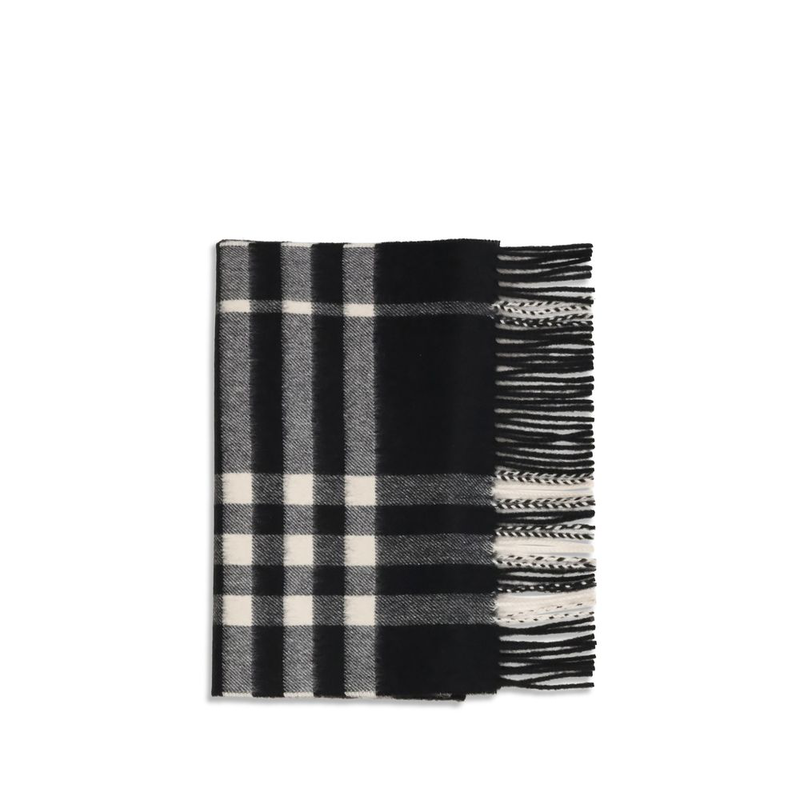 Black cashmere scarf-null