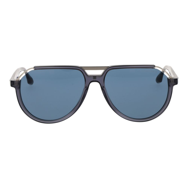 Gray acetate & stainless steel sunglasses-null