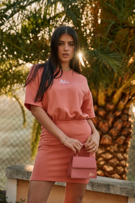 Luna t-shirt dress, Corali, medium