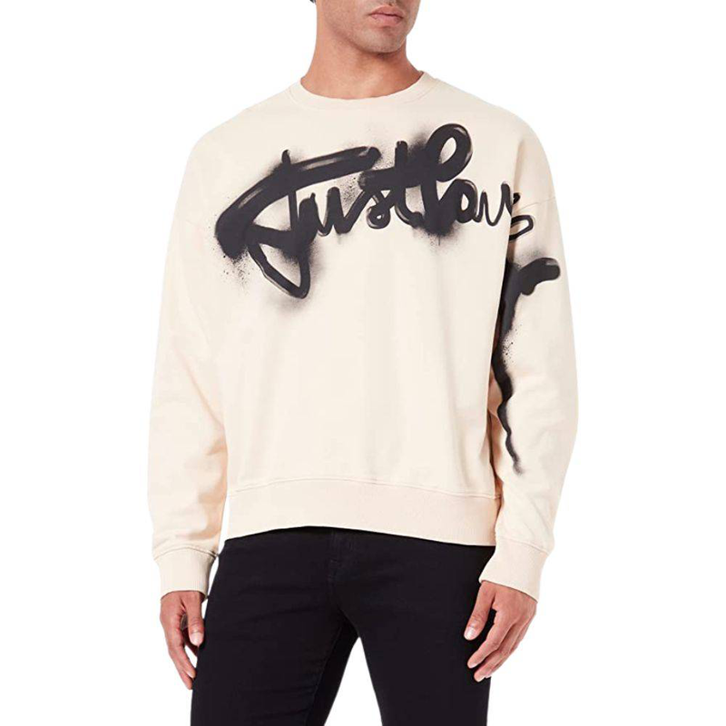 Spray print crew sweatshirt-null