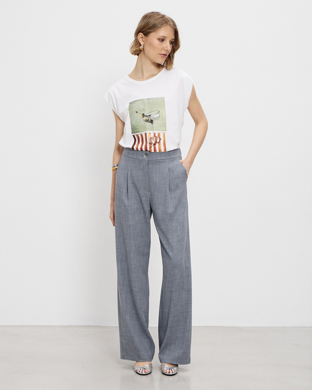 Trouser wide leg-null