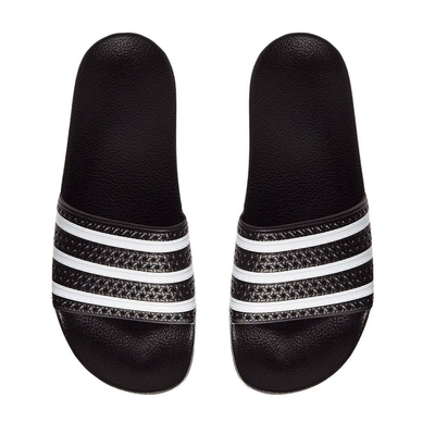 Adilette slides, Black / White, medium