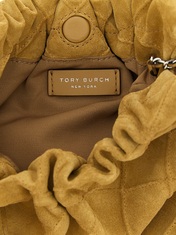 Beige calfskin shoulder bag-null