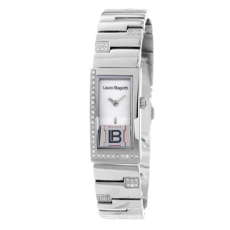 Silver stainless steel dress watch-null