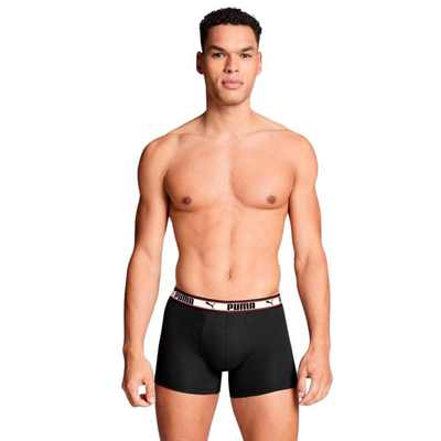 Men dual logo boxer 2p