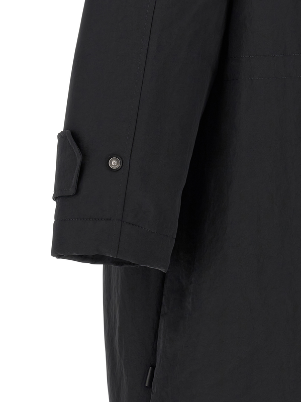 Gray polyamide parka-null