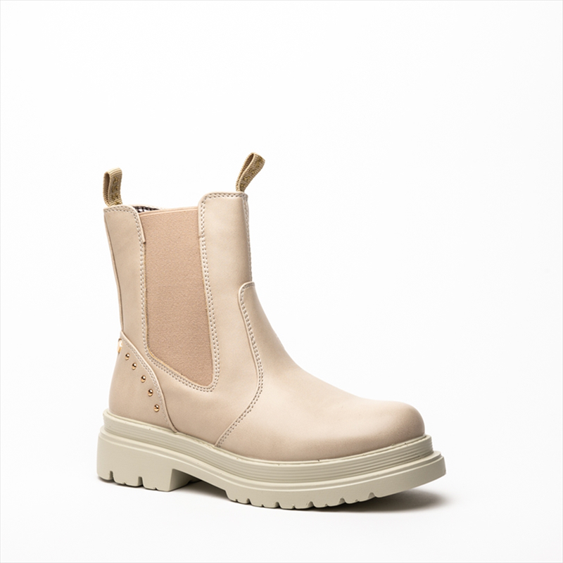 Asso embellished chelseas boots in beige-null