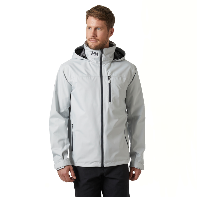 Mens crew hooded jacket 2.0 - grey fog , s-null