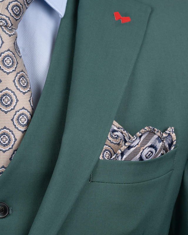 Product image: Dzine 3piece slim fit suit in patterned-null