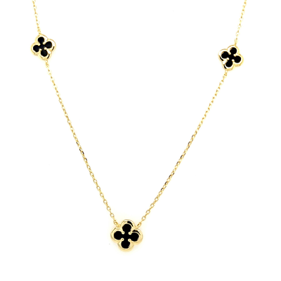 Women necklace in silver 925 goldplated with 18k, Goldplated, medium