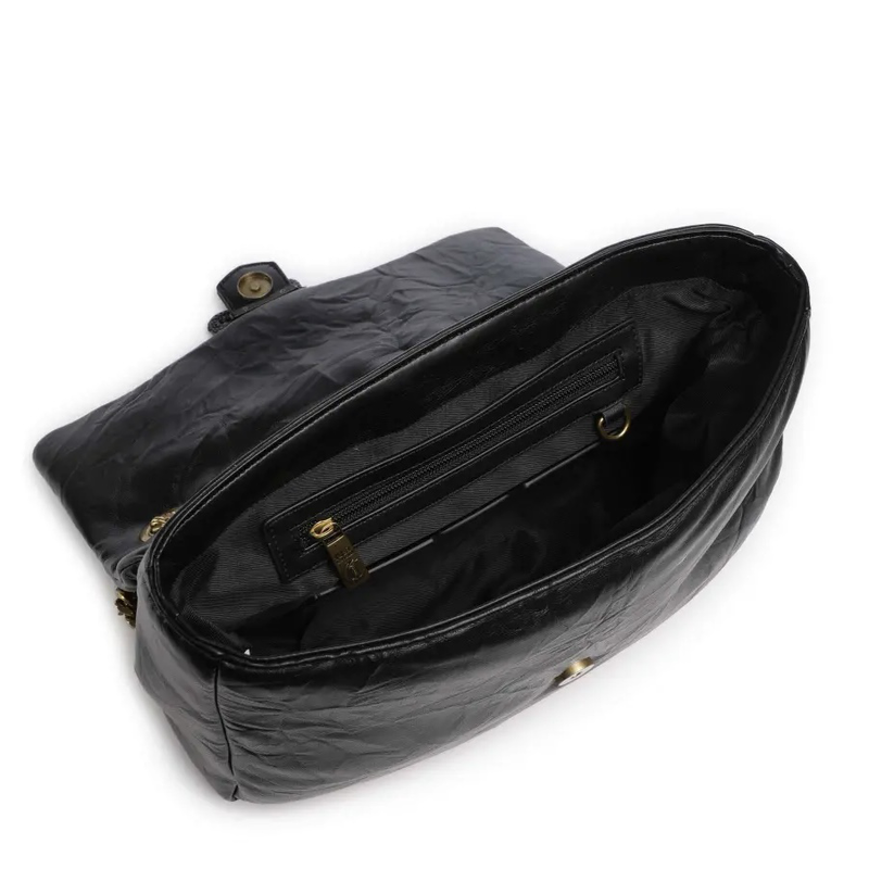 Just cavalli medium puffer snake logo - black-null