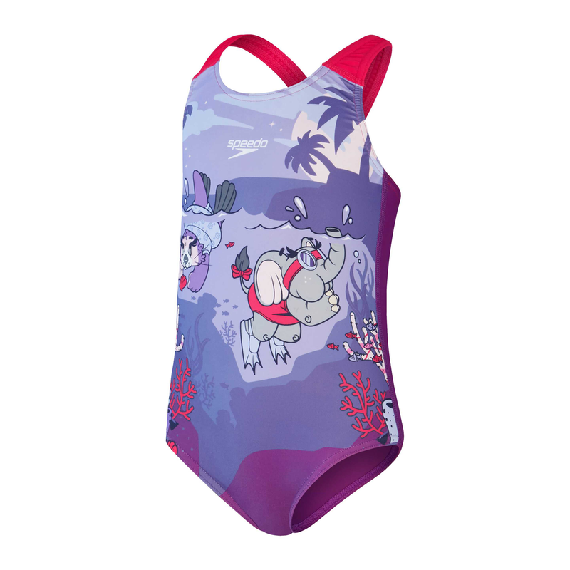 Speedo infant girls learn to swim printed crossback (8003142 image number null