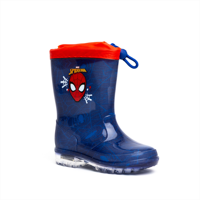 Spiderman boys mid calf boots with lights-null