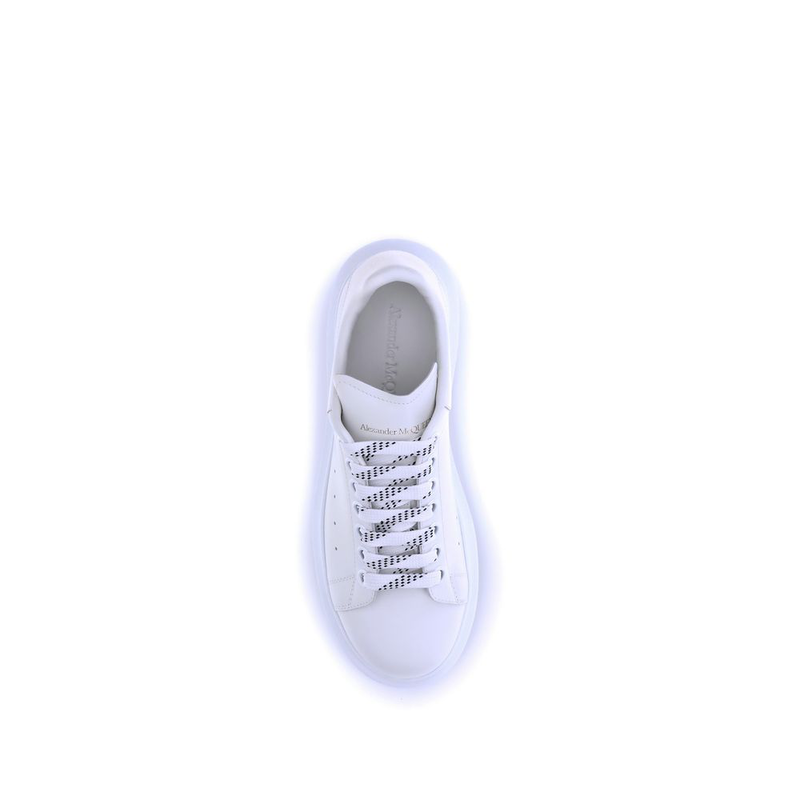 White calf leather bos taurus platform sneakers-null