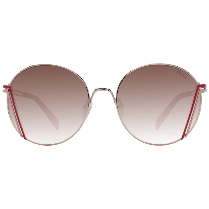 Rose gold metal sunglasses-null