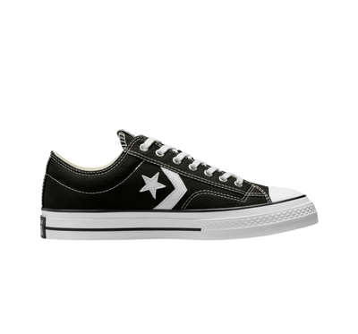 Converse men star player 76 premium canvas (a01607c), Black/white, medium