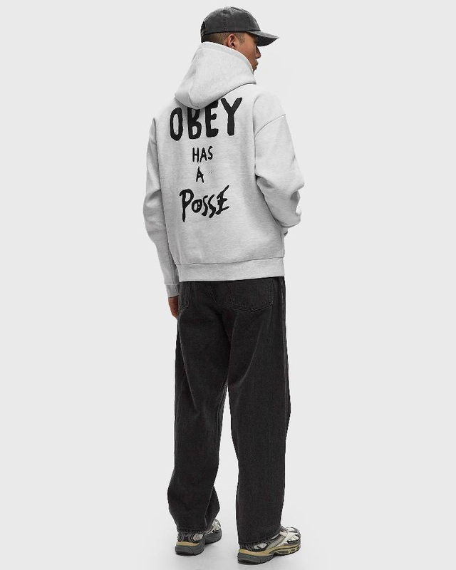 Obey posse extra heavy hood fleece-null