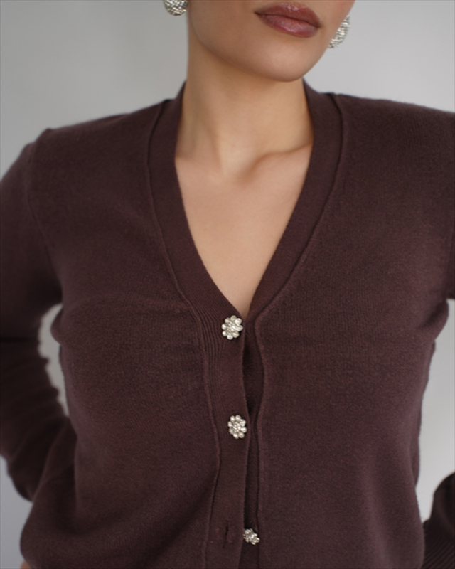 Knit cardigan 7695-null
