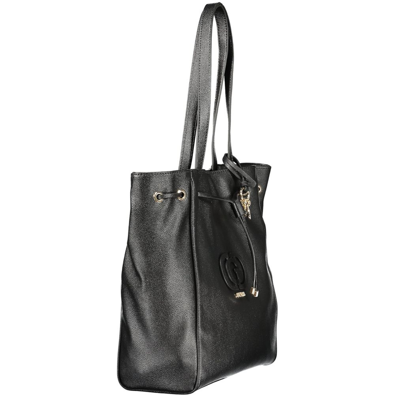 Nero poliuretano women handbag-null