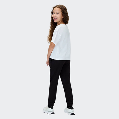 Monogram logo sweatpant, Black, medium