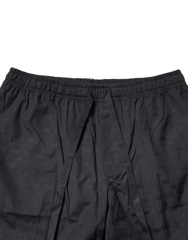 Black cotton men pajama set sleepwear-null
