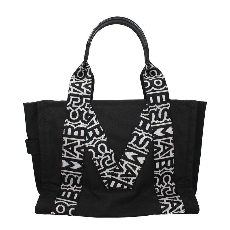 Black fabric shoulder bag-null