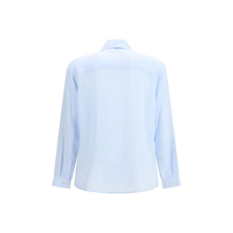 Blue cotton dress shirt-null