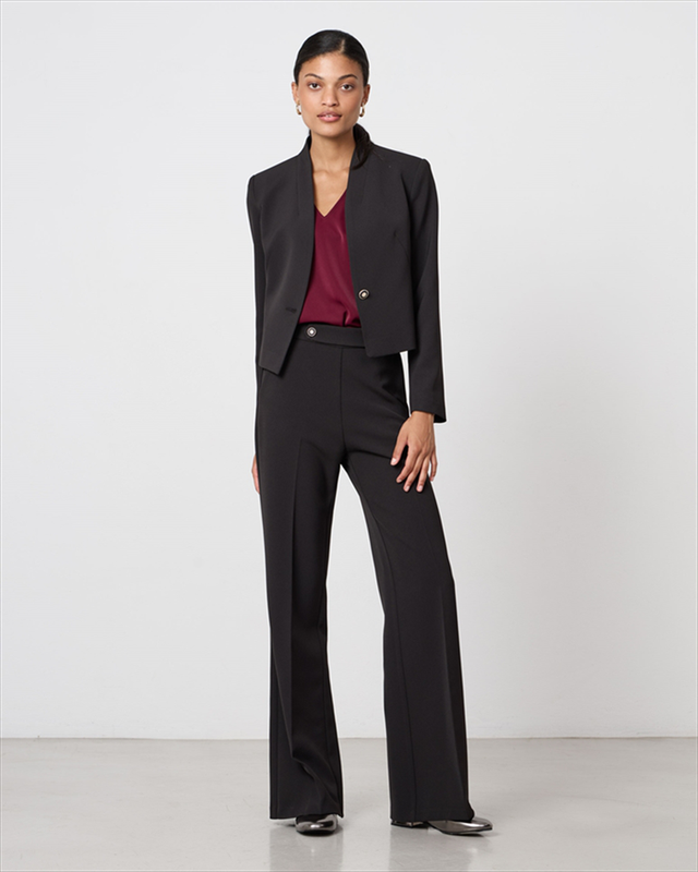 Cropped suit jacket image number null