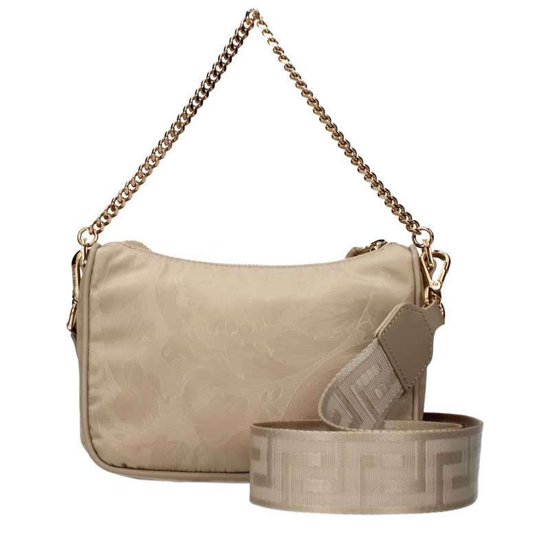 Beige fabric handbag-null