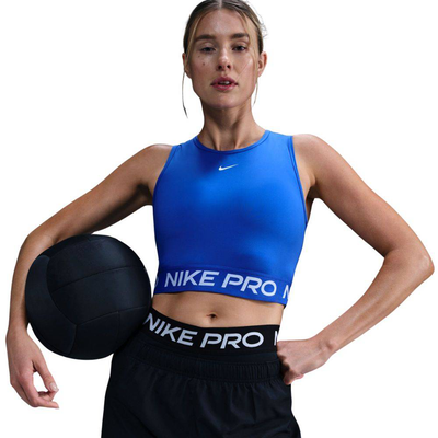 Pro Dri-FIT 365 crop tank, Hyper Royal / White, medium