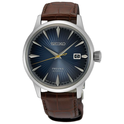 Seiko presage cocktail time 'midnight blue moon' 40.5mm mens watch srpk15j1, Blue, medium