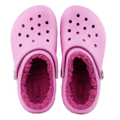 Kids classic lined clog, Pink, medium