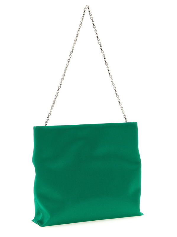 Bicolor viscose clutch bag-null