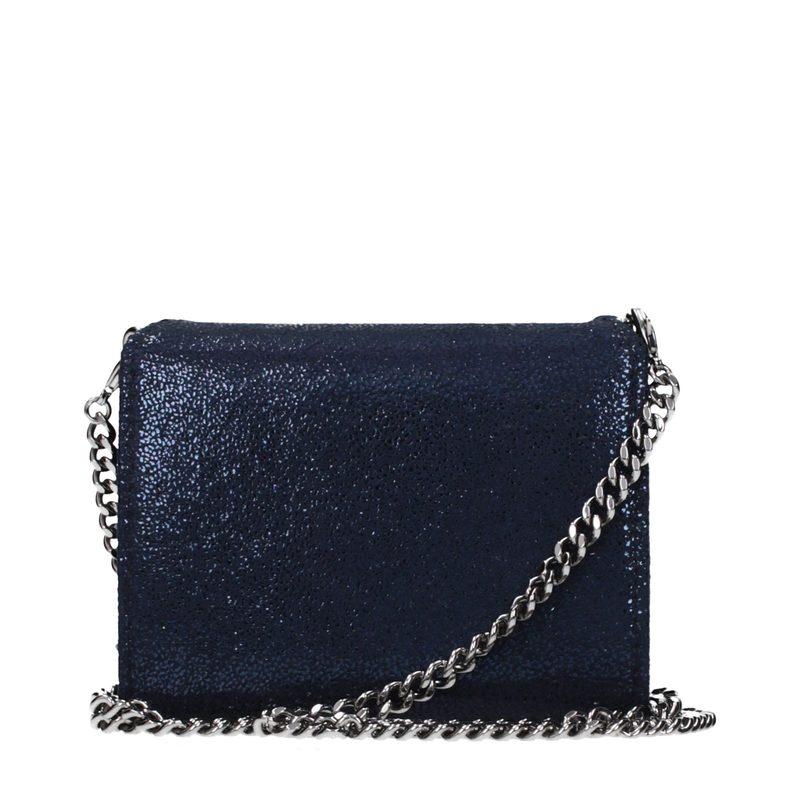 Blue leather wallet-null