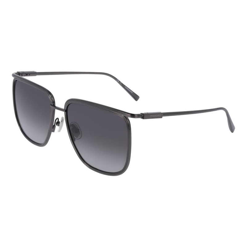Gray metal sunglasses-null