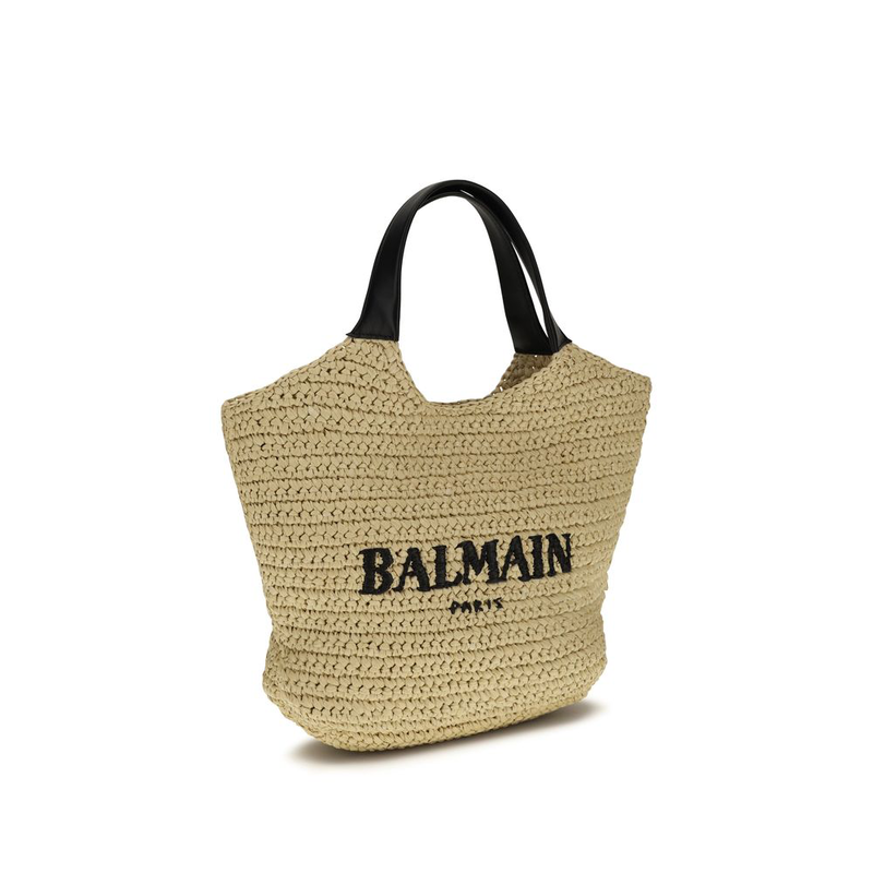 Beige viscose shoulder bag-null