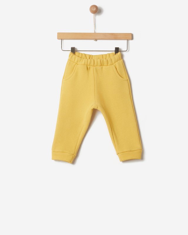 Παντελονι φουτερ οργανικο μουλινε buff yellow image number null