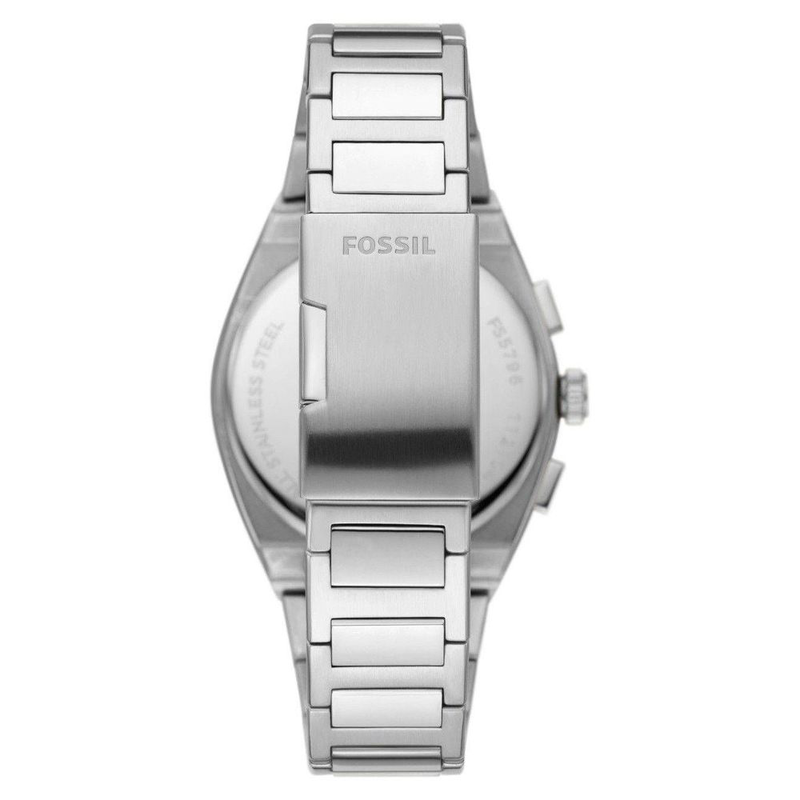 Gray stainless steel dress watch-null