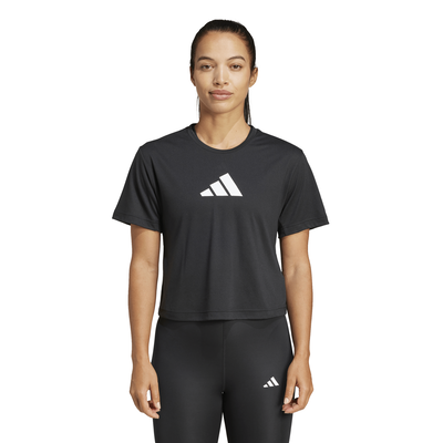 Adidas womens train essentials big logo performance training, Black/black, medium