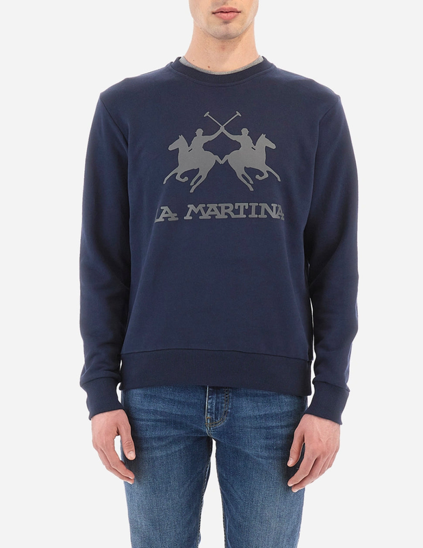 La martina men fleece crew neck ccmf01 image number null