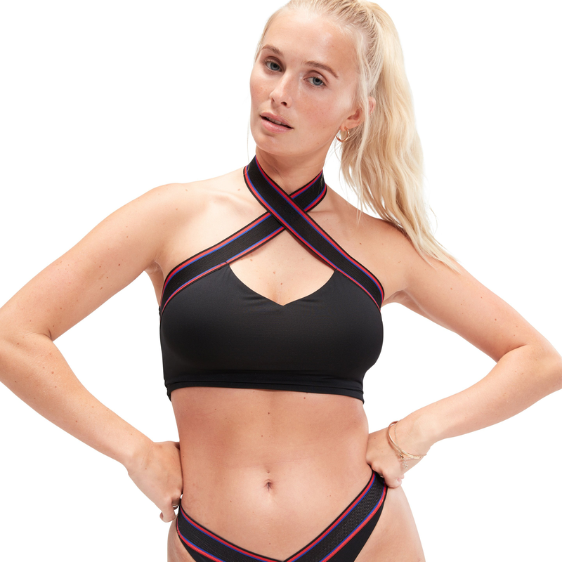 Speedo womens halter crop top 001 (800380800334)-null