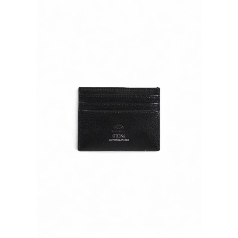 Black leather cardholder-null