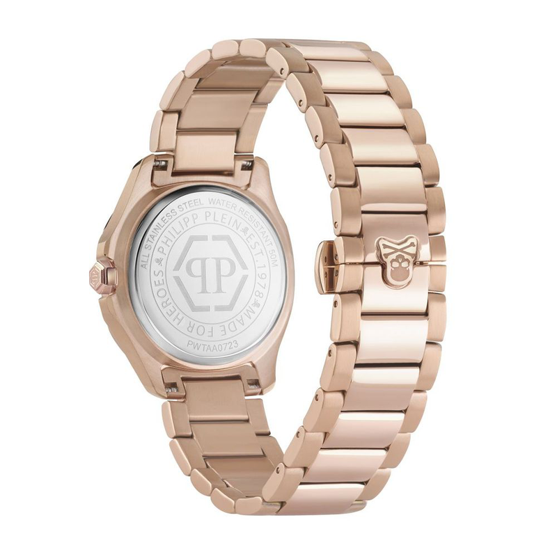 Multicolor stainless steel dress watch-null