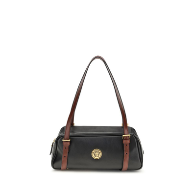 Black lamb ovis aries aries shoulder bag, Black, medium